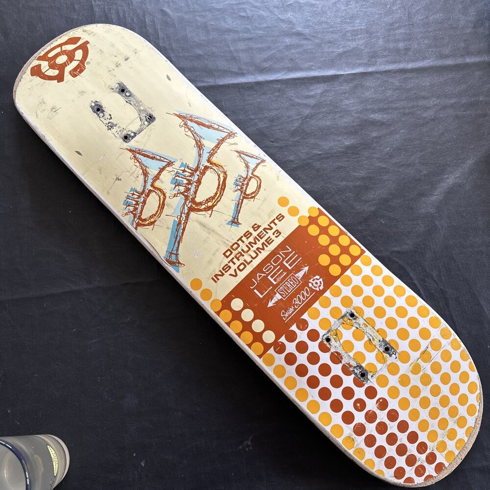 Stereo Jason Lee 3000 Series deck Cracked Rare Jazz Dune Dots
